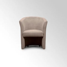 Poltrona Belize N-Enjoy Struttura in Legno Rivestimento Tessuto Beige