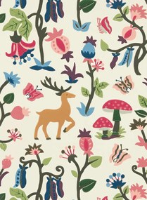 Sanderson Tapete Forest of Dean - Mulberry/ Multi