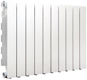 Radiatore acqua calda PRODIGE MODERN in alluminio, 10 elementi, interasse 500 mm, bianco