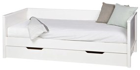 Letto singolo bianco 90x200 cm Nikki - WOOOD