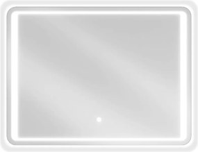 Mexen Zusa specchio da bagno retroilluminato 80 x 60 cm, LED 6000K, antiappannamento - 9808-080-060-611-00