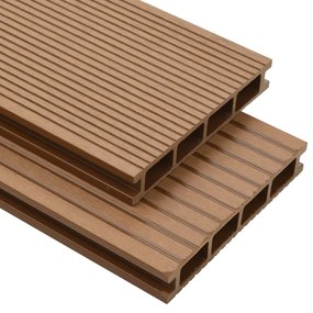 Pavimento Per Esterni İn Wpc Cavo Con Accessori 40m² 2,2m Teak /