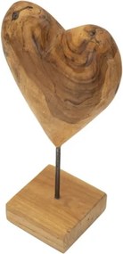 Scultura Dobu In Teak Riciclato Cm 20X12X37 (Pezzi Unici - Non Rip. In Serie)
