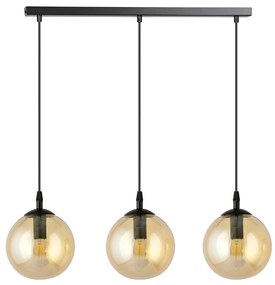 Lampadario a sospensione COSMO 3 BLACK MIODOWY