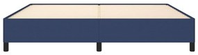 Giroletto senza materasso blu 200x200 cm in tessuto