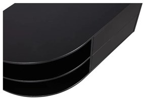 Tavolo TV modulare nero in legno di pino 78x40 cm Finca - WOOOD