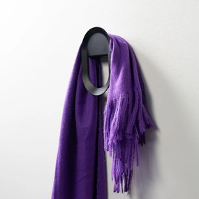 Gancio da parete nero in acciaio Coucou – Spinder Design