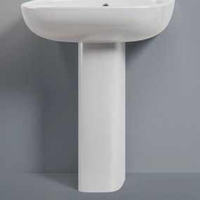 Colonna Per Lavabo H 60 Cm The ArtCeram "Ten" Bianco Lucido