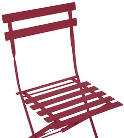Set da balcone acciaio bordeaux FIORI Beliani