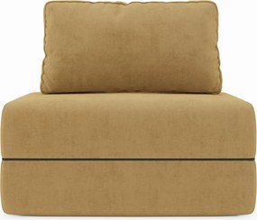 Rift poltrona letto con materasso alto 22 cm e memory foam - schienale mobile e tessuto smacchiabile T31