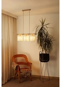 Brilagi - Lampadario a sospensione con filo FOREST 3xE27/15W/230V pino/marrone/color crema