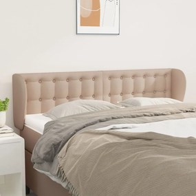 Testiera Ad Orecchio Cappuccino 147x23x78/88 Cm İn Similpelle /