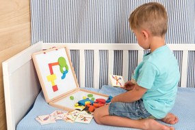 Geoform - valigetta con pezzi in legno magnetici