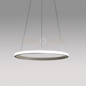 Iole s/1 - lampadario a sospensione titanio led 3000k 1400lm 28w di...