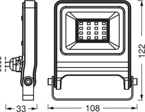 Osram - Proiettore LED ENDURA LED/10W/230V 3000K IP65