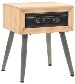 Comodino in legno massello di abete 43x38x50 cm
