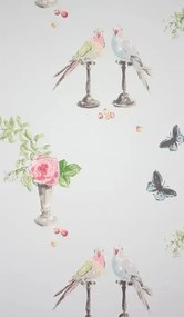 Nina Campbell Carta da parati Perroquet - Rose