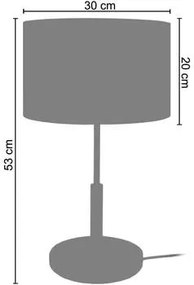 Tosel  Lampade d’ufficio lampada da comodino tondo legno naturale e taupe  Tosel