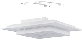 Plafoniera Moderna Savatarila-Z Acciaio Bianco 4 Luci Led Integrato 2,7W