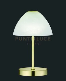 Queen lampada da tavolo led 3w 280lm, 3000k metallo ottone touch 4 ...