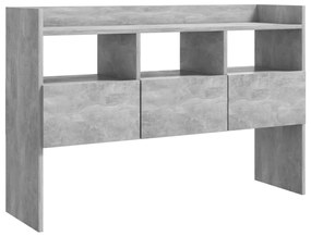 Credenza grigio cemento 105x30x70 cm in truciolato