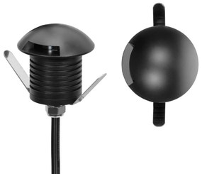 Faretto 3W Monodirezione IP67 Nero - Professional Colore Bianco Caldo 2.700K