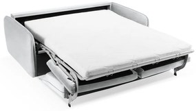 Divano letto in velluto grigio chiaro 214 cm Vienna - Cosmopolitan Design