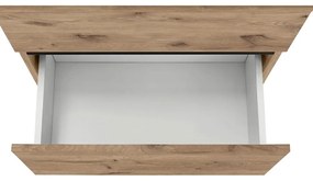 Mobile effetto rovere per lavabo da parete 60x55 cm Wisla - Støraa