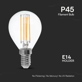 Lampadina LED FILAMENT P45 E14/6W/230V 4000K