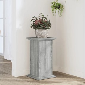 Supporto Per Piante Grigio Sonoma 33x33x60 Cm Legno Multistrato /