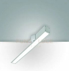 Turner incasso alluminio 29w 3000k 3470lm opale ip40 100cm dimmerab...