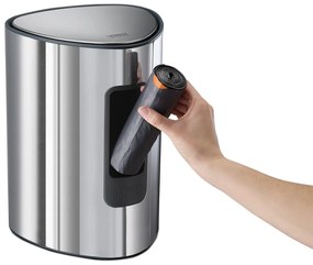 Pattumiera in plastica argentata 5 l Luxe - Joseph Joseph