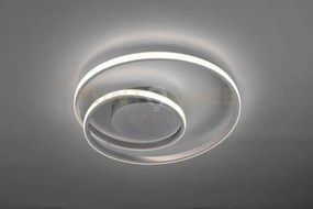 Plafoniera zeta led spirale alluminio con regolazione intensità r62...