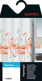 Tenda per doccia 180x200 cm Flamingo – Spirella