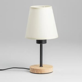 Brilagi - Lampada da tavolo NUBILA WOOD 1xE27/25W/230V quercia/color crema