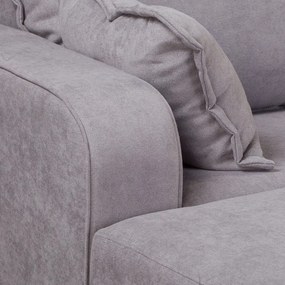 Divano angolare grigio (angolo sinistro) Beata - Ropez