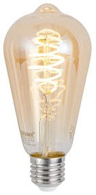 Lampadina LED dimmerabile Smart E27 ST64 Ambra 4.9W 320lm 2500K