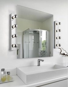 Lampada da parete in argento lucido Theatro - Trio