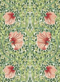 Morris & Co Carta da parati Pimpernel - Shamrock/ Watermelon