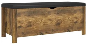Contenitore con Cuscino Rovere Fumo 105x40x45cm Multistrato