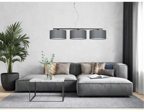 Lampadario a sospensione con filo ASTRA 3xE27/60W/230V grigio