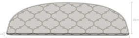 Gradini crema in set da 16 pezzi 20x65 cm Madalyon - Vitaus