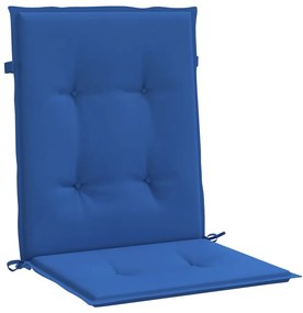 Cuscini per Sedia 4 pz Blu Reale 100x50x3 cm in Tessuto Oxford