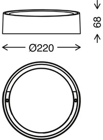 Briloner 3019-016 - Applique a LED da esterno GENUA LED/18W/230V IP44 bianco