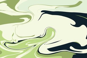 Quadro su tela – Motivo astratto verde