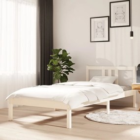 Giroletto Bianco İn Legno Massello 90x200 Cm /