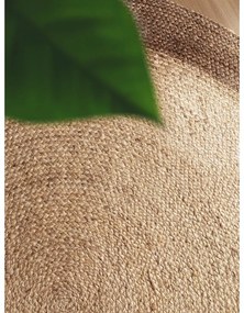 Tappeto rotondo greige in iuta reversibile e tessuto a mano ø 240 cm Jutta Greige – Hanse Home