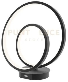 Lume led lieve nera 24w 2340lm cct 3000k 4000k 6500k 31,6x10x18cm c...