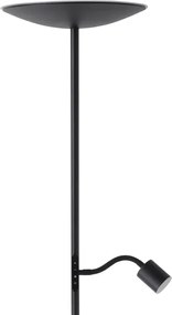 Eglo 901977 - Lampada da terra dimmerabile CONIVARINO LED/26,5W/230V +LED/4W nera