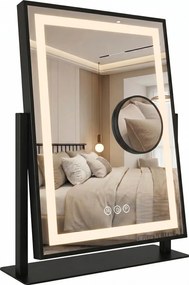 Specchio LED LUMI Black 30x40cm